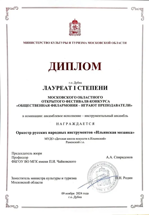 2024 Дубна 1 место